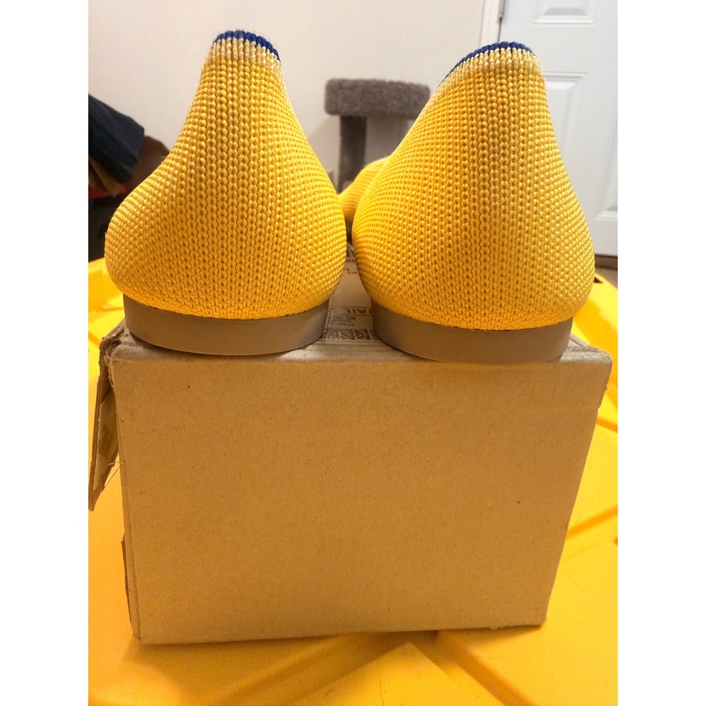 Rothys The Point Sunshine Yellow Pointed Toe Flats 002-210 Womens Size 9 - Picture 5 of 5